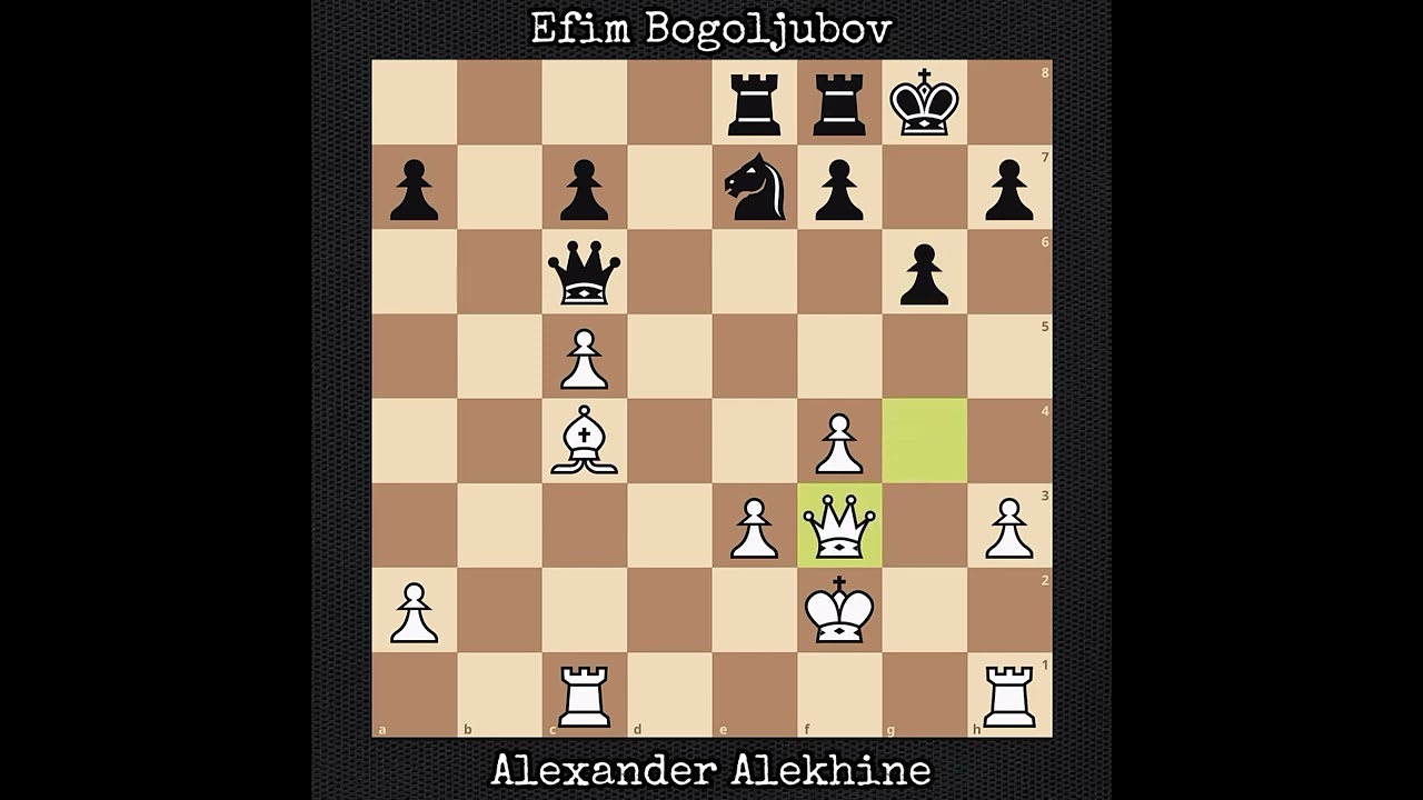 Alexander Alekhine vs Efim Bogoljubov | Salzburg, Austria (1942)