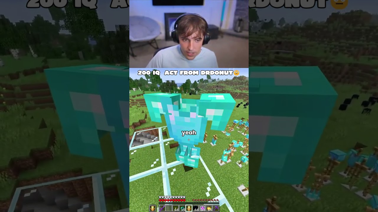 Этот трюк на 200 IQ раскрыл прячущегося 😭 #minecraft #shorts