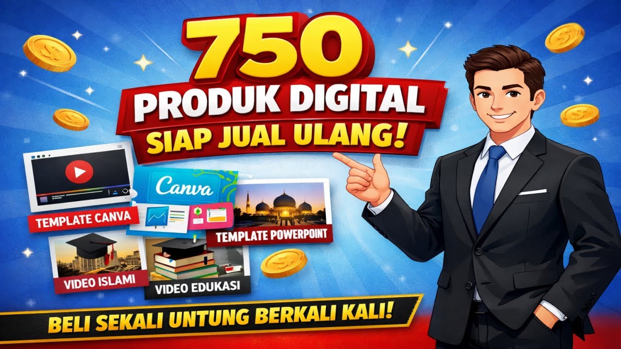 750 Produk Digital Siap Jual Ulang | Beli Sekali Untung Berkali-kali!