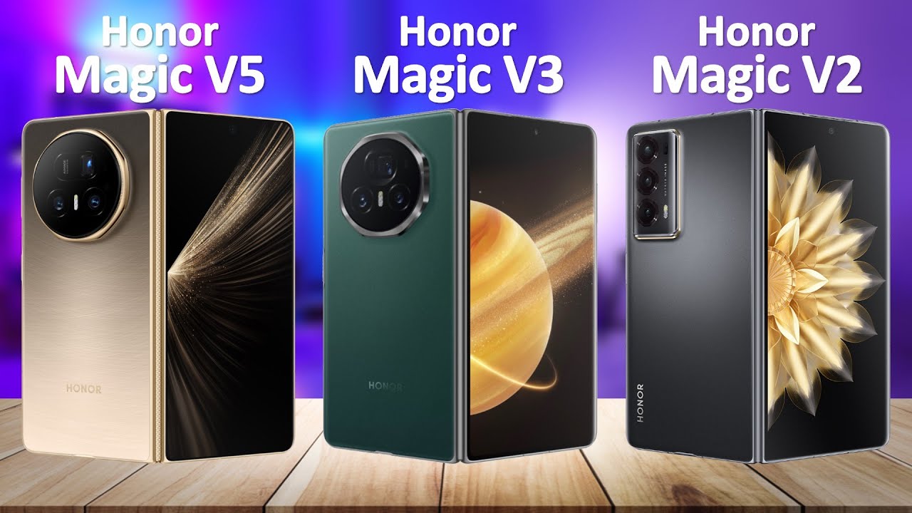 Honor Magic V5 VS Honor Magic V3 VS Honor Magic V2