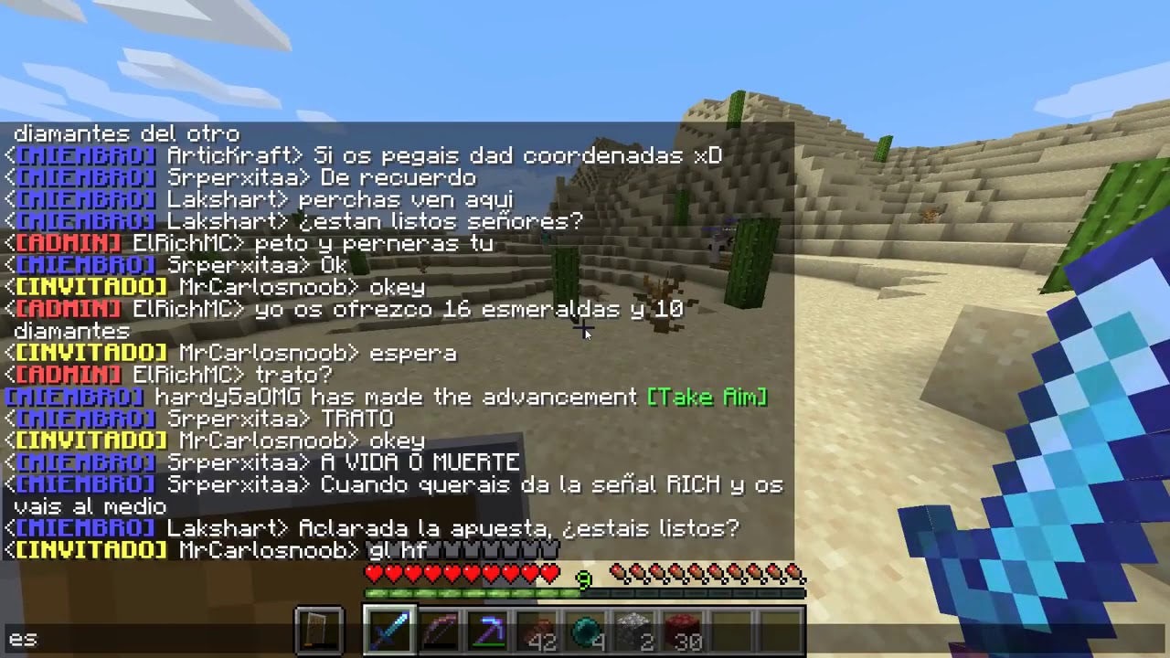 Elitecraft: ElRichMC trollea a MrCarlosnoob en PvP #ElitecraftSMP