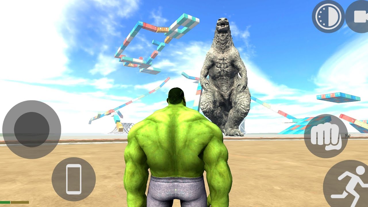 Hulk vs Godzilla Epic Fight 😱 Indian Bike Driving 3D Game 