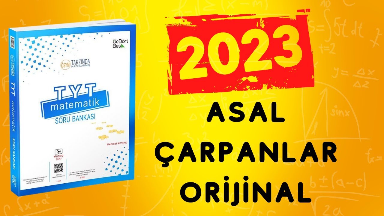2023 | 345 TYT MATEMATİK SORU BANKASI ÇÖZÜMLERİ | ASAL ÇARPANLAR ORİJİNAL SORULAR