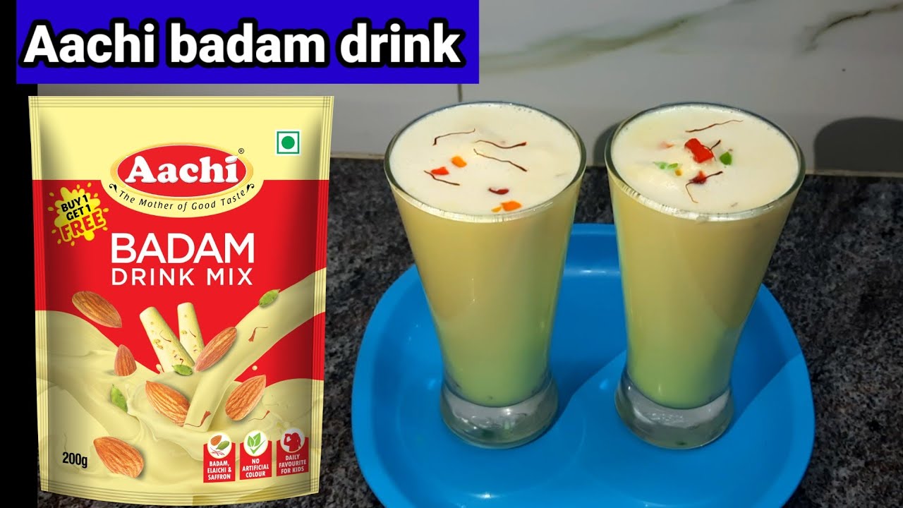 Aachi badam drink #aachi badam drink mix #badam drink #badam milk #badam milkshake #badam paal#drink