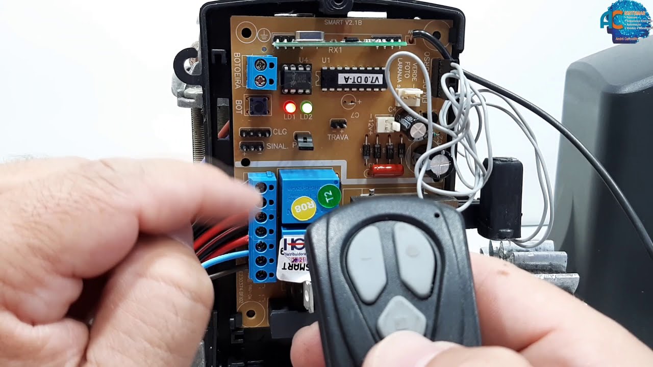 Como cadastrar controles no portão eletronico garen