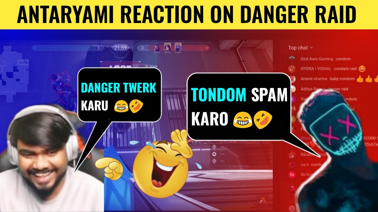 Antaryami Gaming reaction on Hydra Danger funny raid 😂🤣