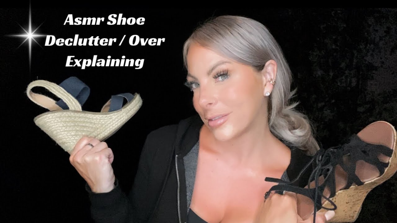 ASMR SHOE 👠 Collection Show & Tell | Over Explaining | Personal Attention For Sleep 💤 & Relaxation
