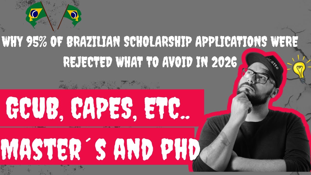 Why 95% of Brazilian scholarship applications were rejected, what to avoid in 2026