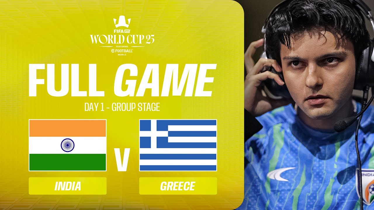 India Battles To Defeat Greece! | FIFAe World Cup ft eFootball&trade; Mobile