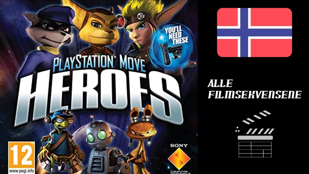 Playstation Move Heroes (2011) Cutscenes - PS3 - Norsk tale