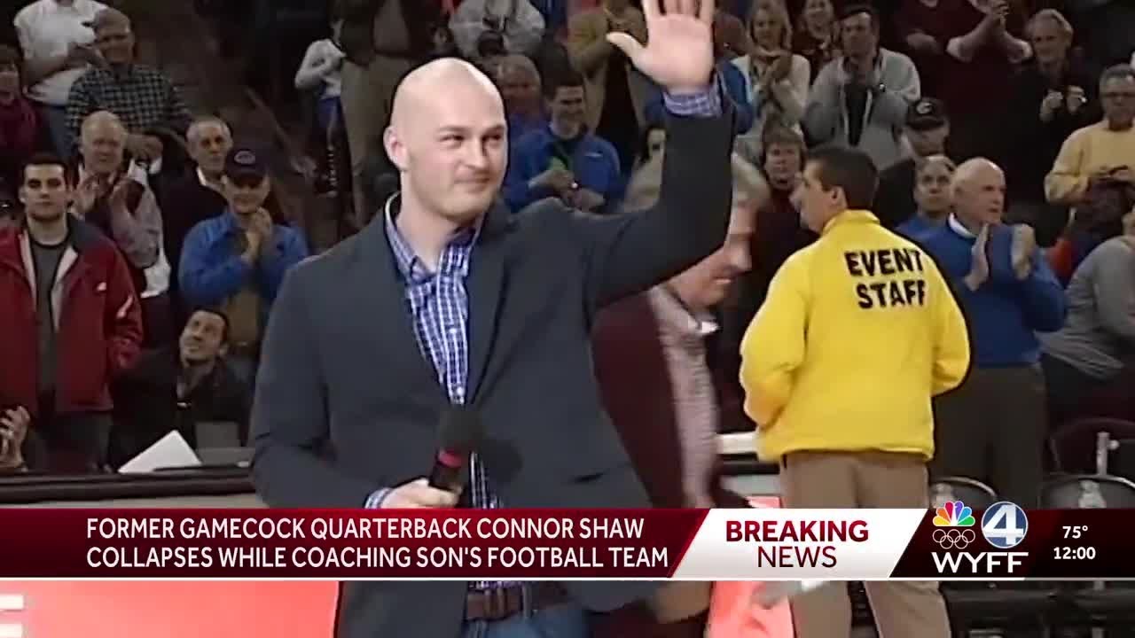 Former Gamecock quarterback Connor Shaw collapses while coaching son's football game
