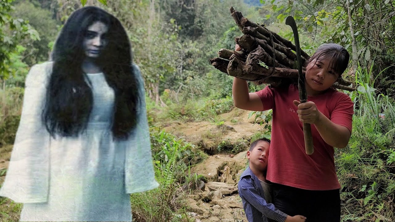 Single mother and child in danger in the forest - Build a farm in the middle of the green forest