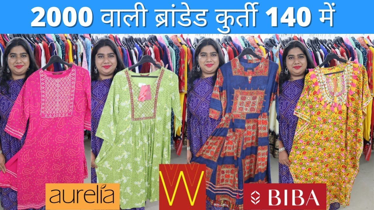 Branded Export Surplus Kurti in Mumbai | Starting at just Rs 140 | 100% Original |Tag Clothing