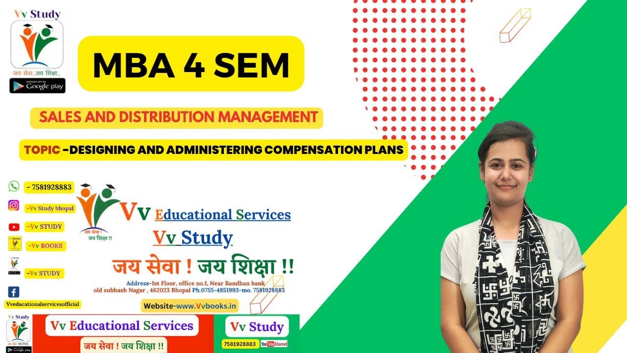 MBA 4 SEM SALES AND DISTRIBUTION MANAGEMENT TOPIC- DESIGNING AND ADMINISTERING COMPENSATION PLANS