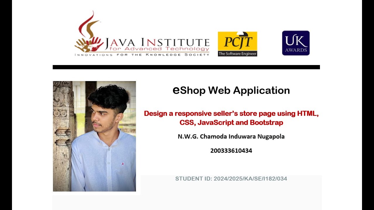 Design a responsive seller’s store page using HTML, CSS, JavaScript and Bootstrap