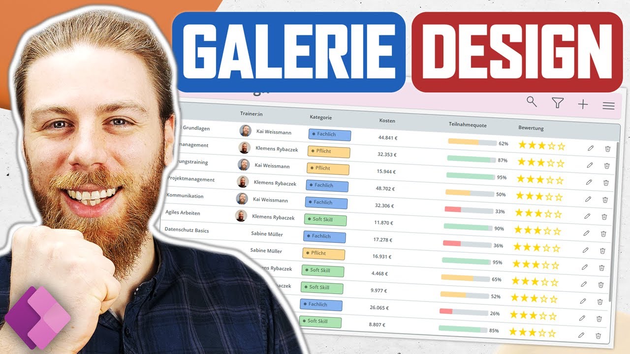 Moderne Galerie in Power Apps erstellen – UI Tutorial
