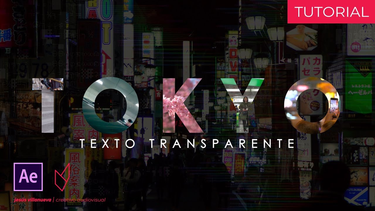 ¡Crea TEXTO TRANSPARENTE! [Fácil✅] || Tutorial - After Effects