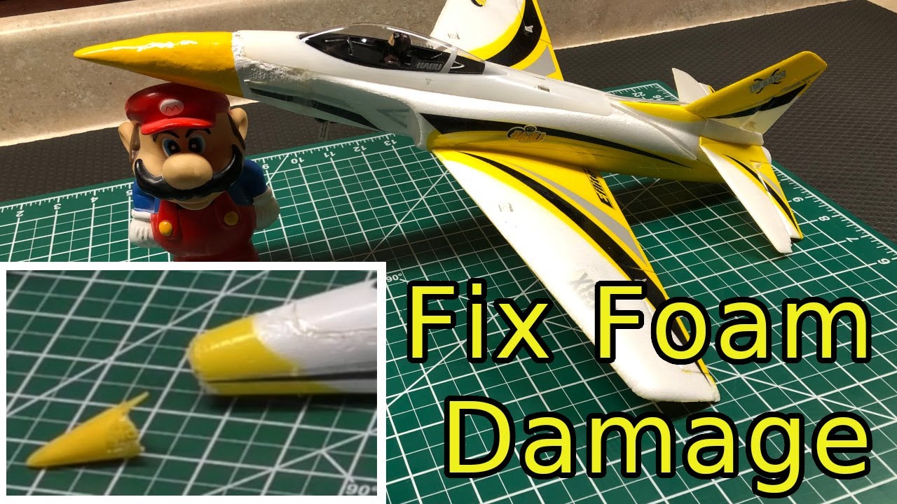 Fix RC Aircraft with Foam Damage
