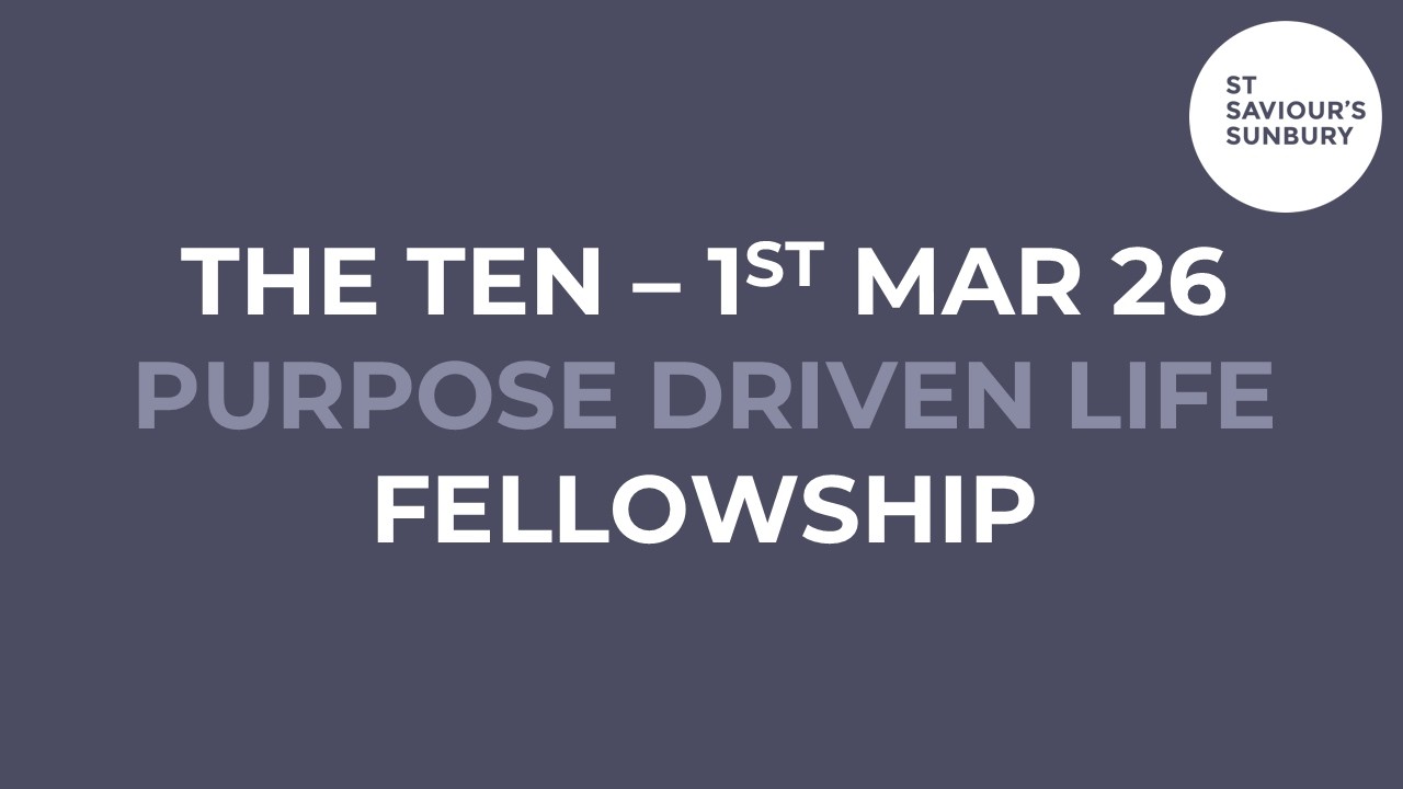 Live Sunday Service // Purpose Driven Life: Fellowship // 1st March 2026
