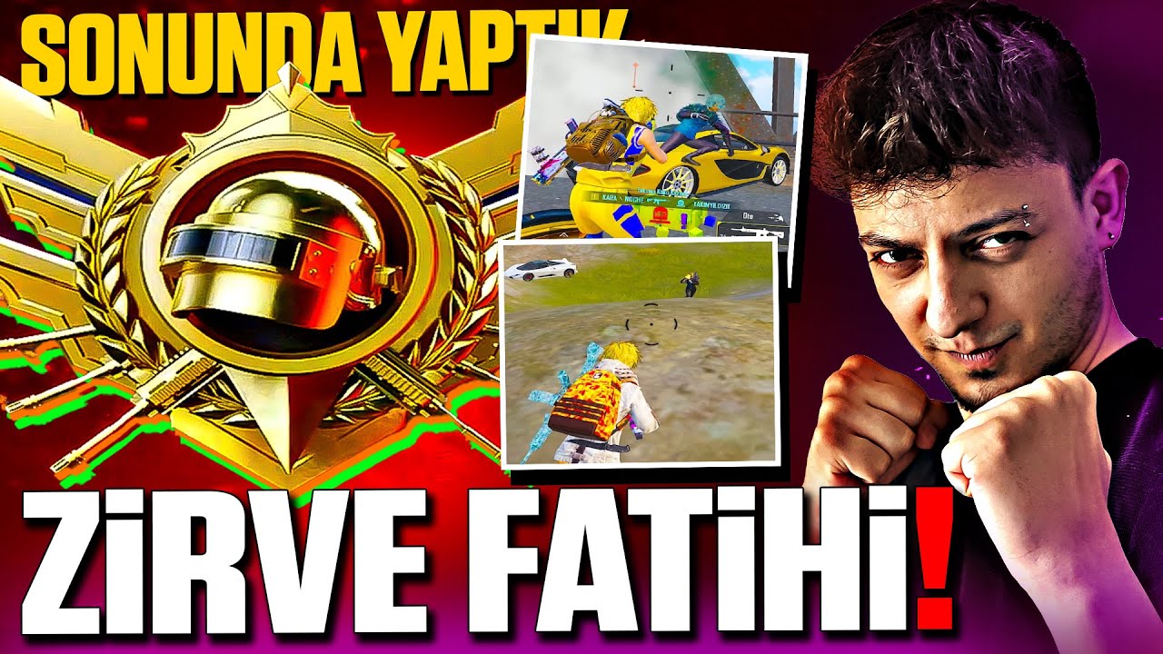 ZİRVE SAVAŞINDA EN ÜST RÜTBEYE ULAŞTIK!! ZİRVE FATİHİ OLDUM!! PUBG Mobile