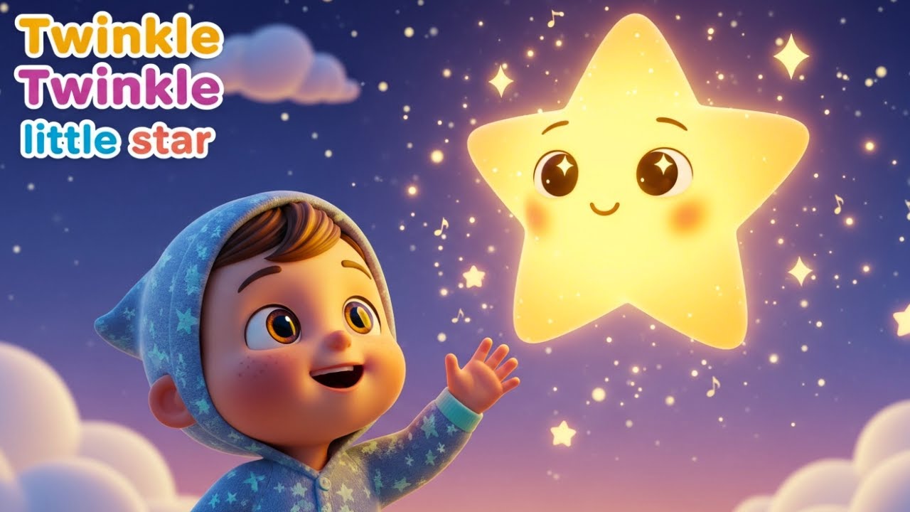 Twinkle Twinkle Little Star ⭐ | Bedtime Lullaby for Toddlers | Kids Songs in English
