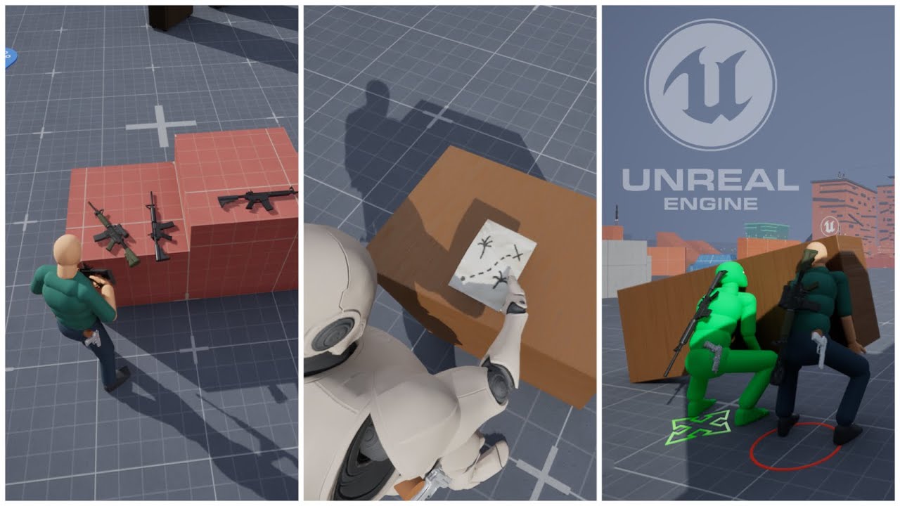 UE5.5 - Some New Features Preview In AGLS v1.3 | Interactions & Companion AI | Download