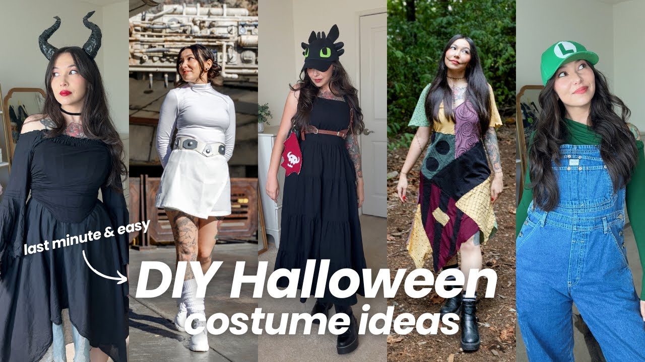 7 DIY Halloween Costume Ideas (easy Disney, game & movie characters)