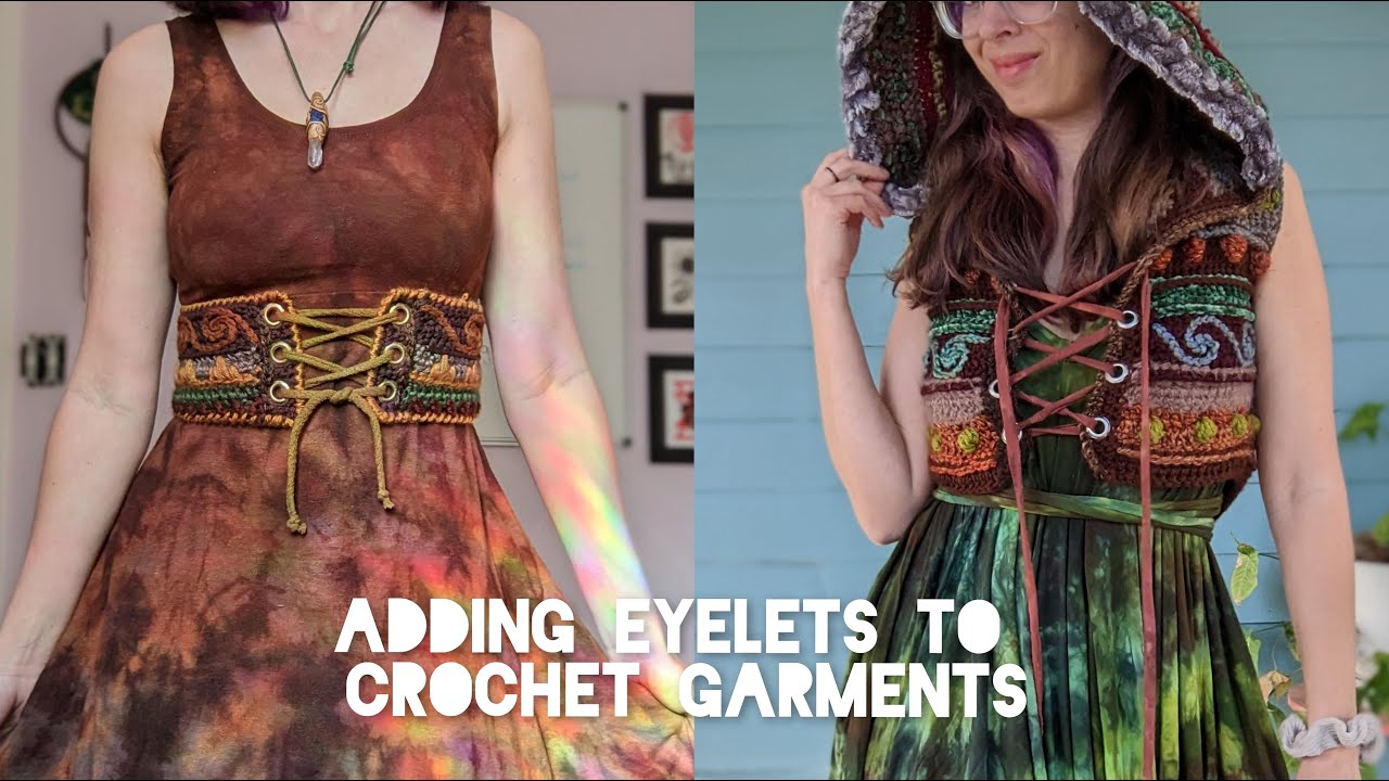 Adding Eyelets to Crochet Garments