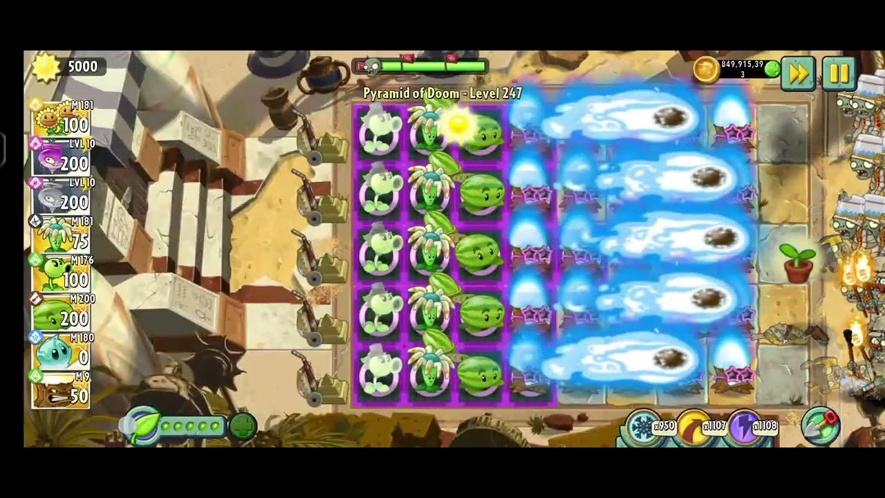 Pvz 2 Pyramid of Doom lvl 247