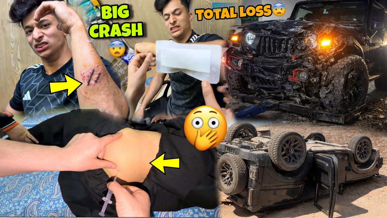Chota bhai Big Crash😭 Sab khatam😭💔 Thar Total loss hogai 😭 ??