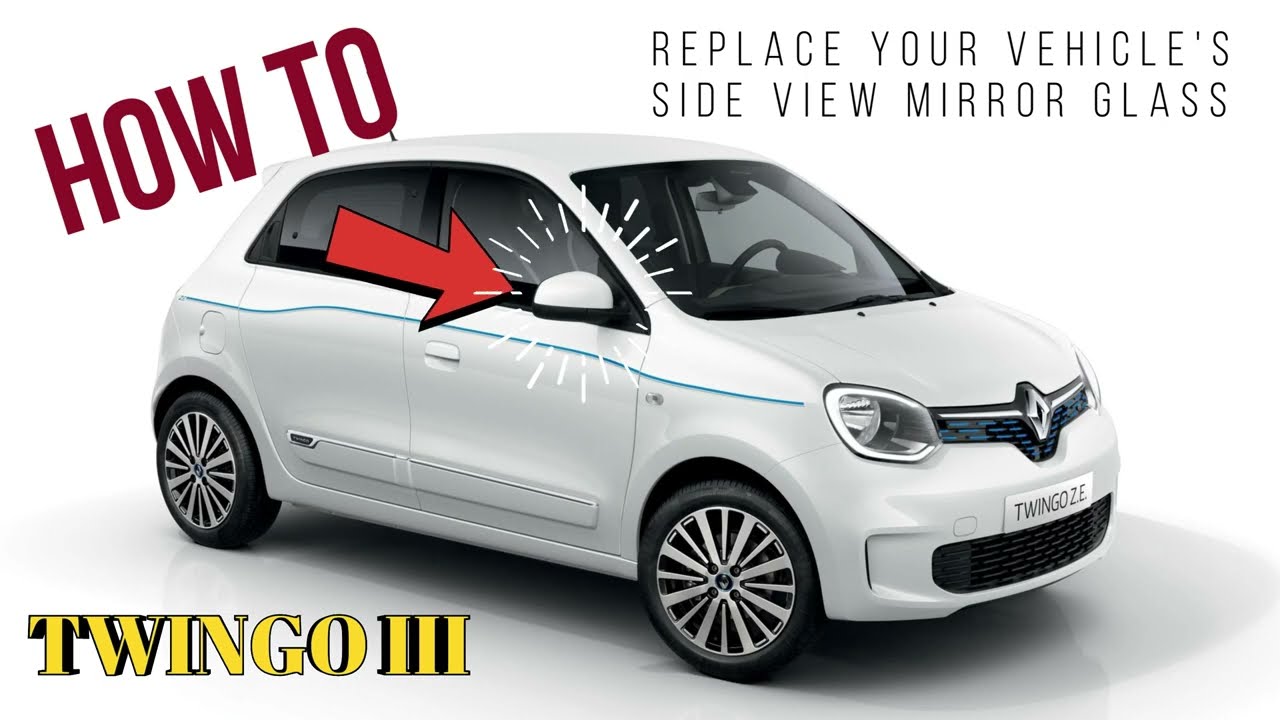HOW TO: TWINGO REPLACE SIDE VIEW MIRROR GLASS