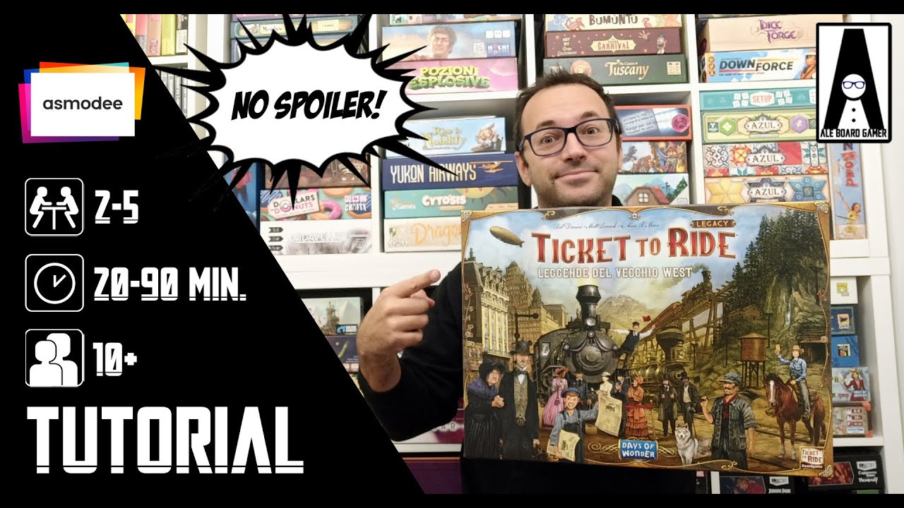 TICKET TO RIDE LEGACY: LEGGENDE DEL VECCHIO WEST [Tutorial NO SPOILER] Un'avventura unica!