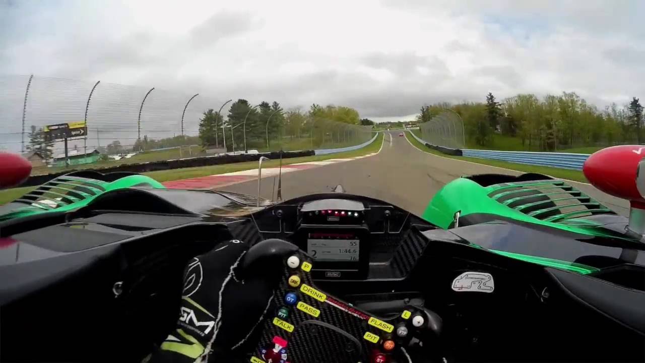Visor Cam Prototype Testing - Watkins Glen - Scott Sharp - LMP2