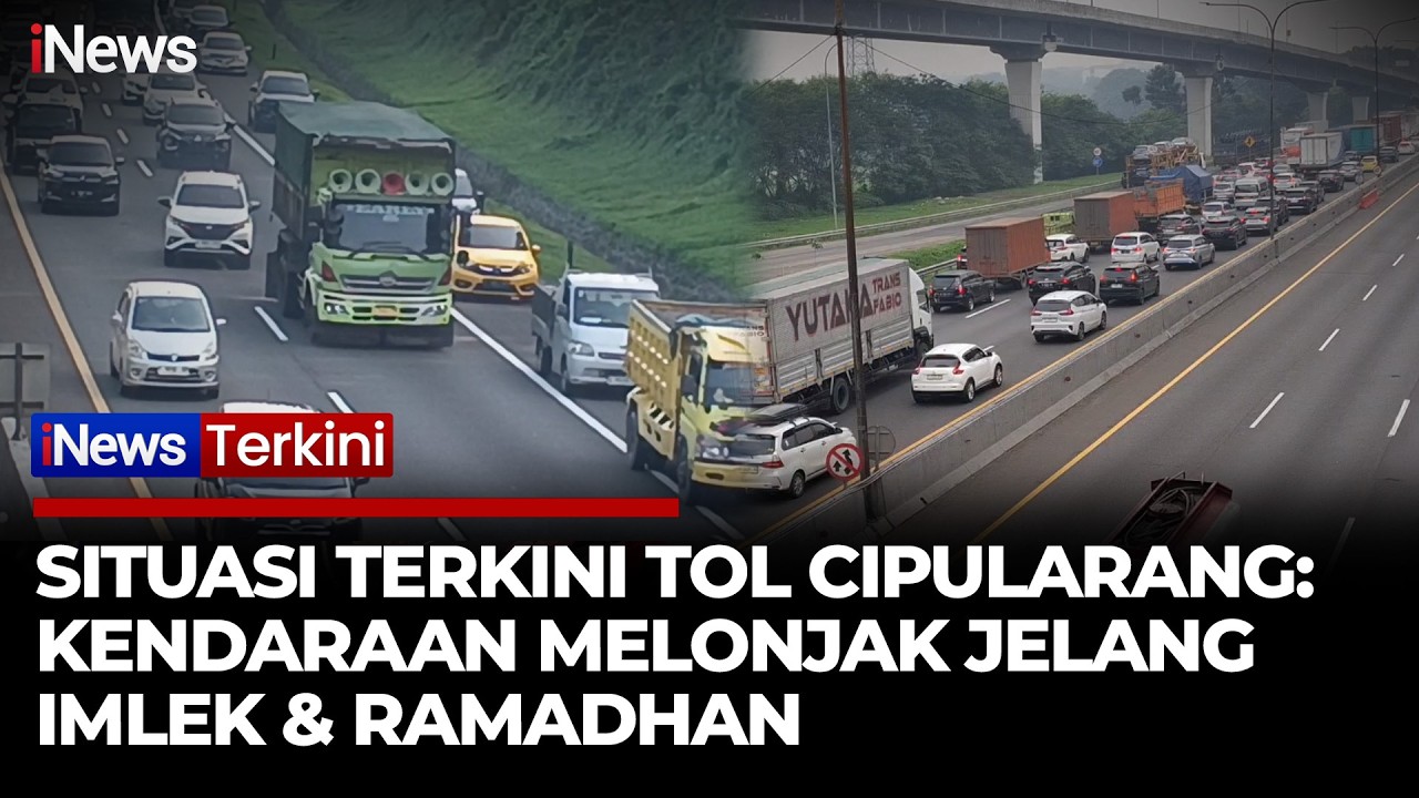 Jelang Imlek & Ramadhan, Tol Cipularang Mulai Dipadati Kendaraan | iNews Terkini 14/2