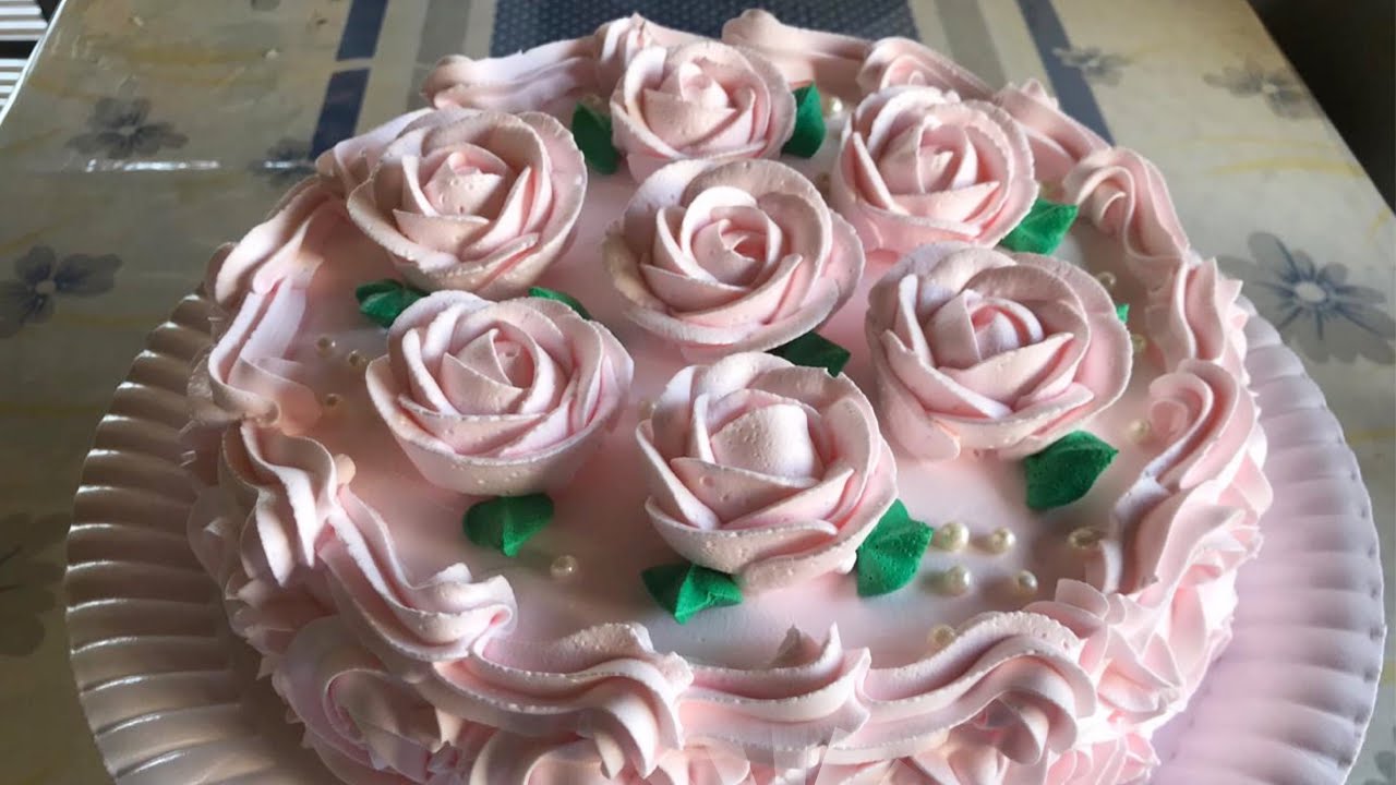 Bolo com flores