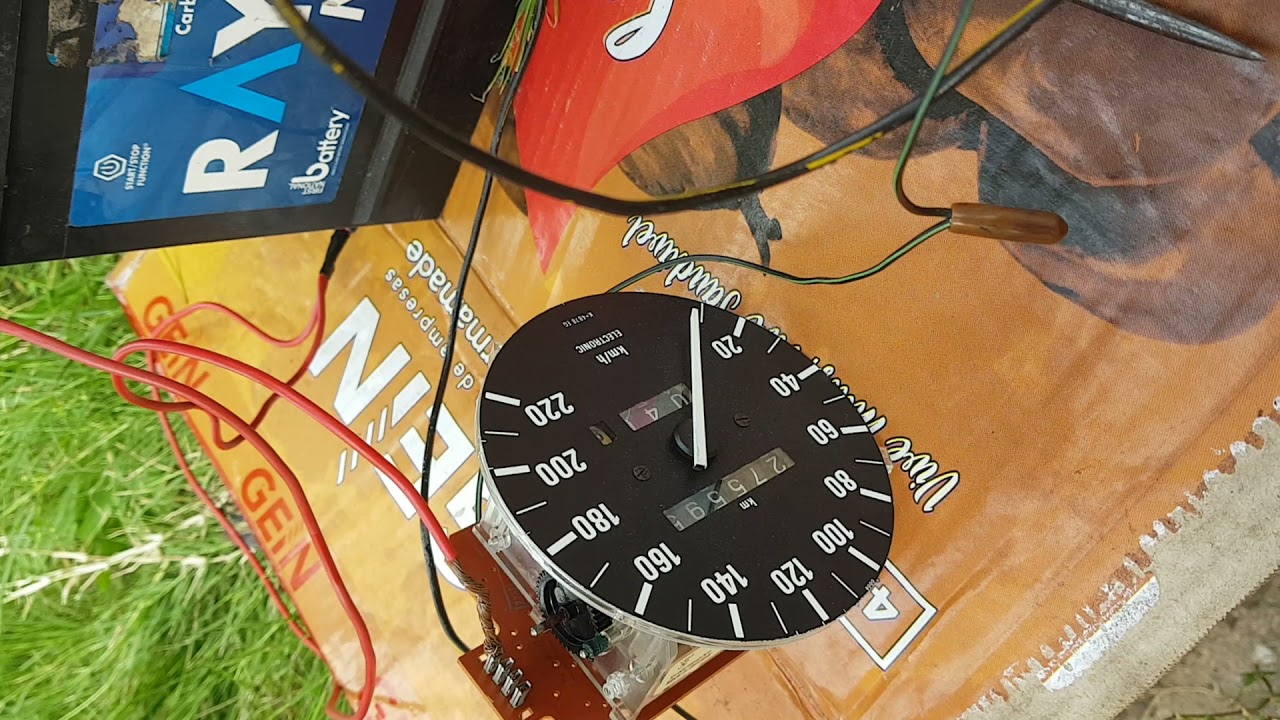 Testing a e30 speedo and speed(diff) sensor the gangster way
