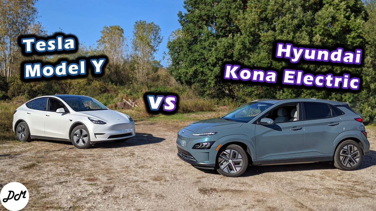 2022 Hyundai Kona Electric vs 2021 Tesla Model Y