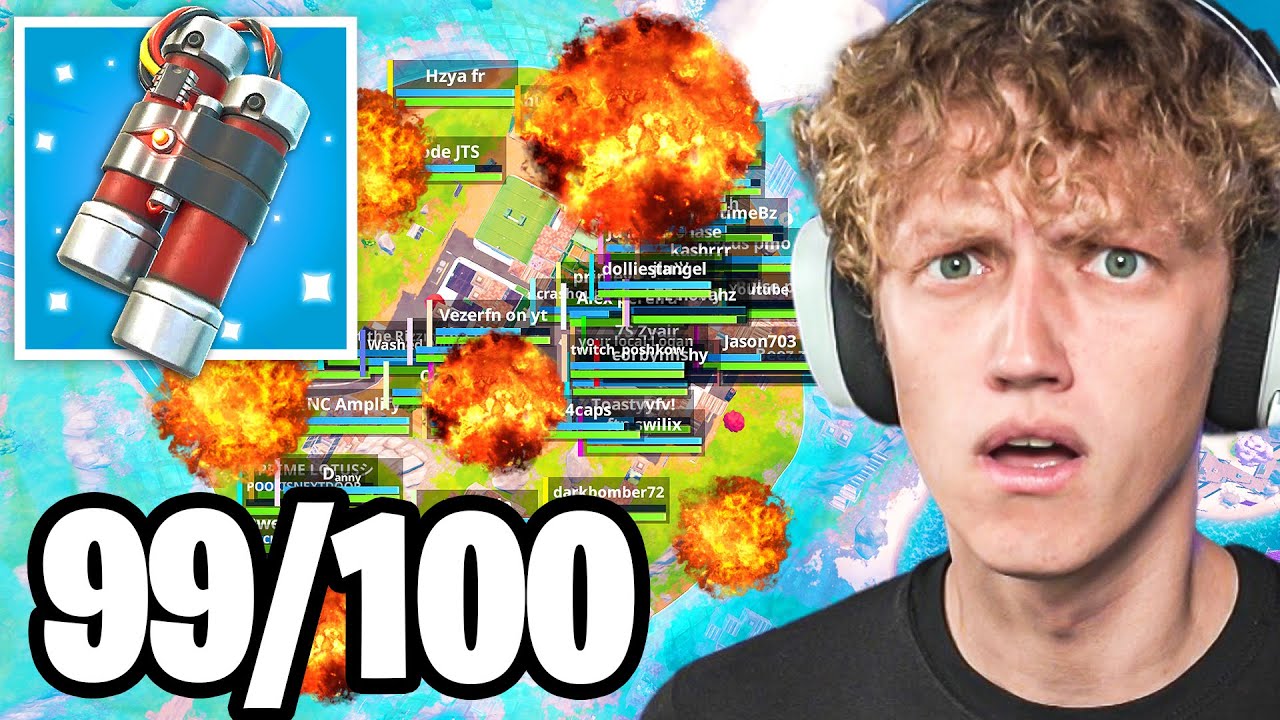 I Hosted A EXPLOSIVES Only Tournament In Season 2 Fortnite! (craziest custom)