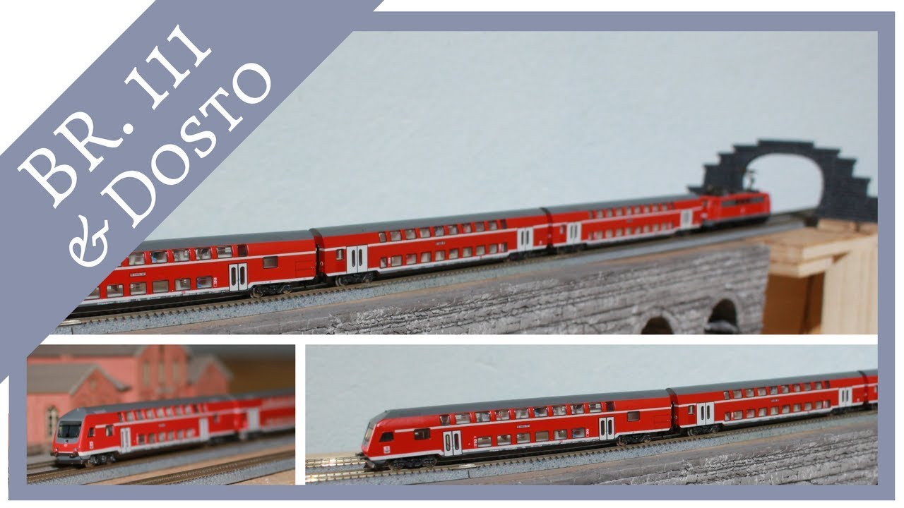 BR. 111 RB Dosto Zug - mit Doppelstockwagen Inneneinrichtung von Modelplant