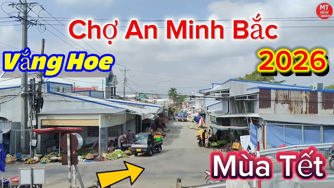 Chợ An Minh Bắc vắng Hoe mùa Tết.