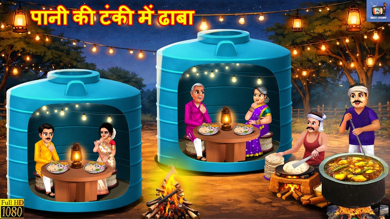 पानी की टंकी में ढ़ाबा | Hindi Kahani | Moral Stories | Hindi Story | Cartoon Video | Kahani | Story