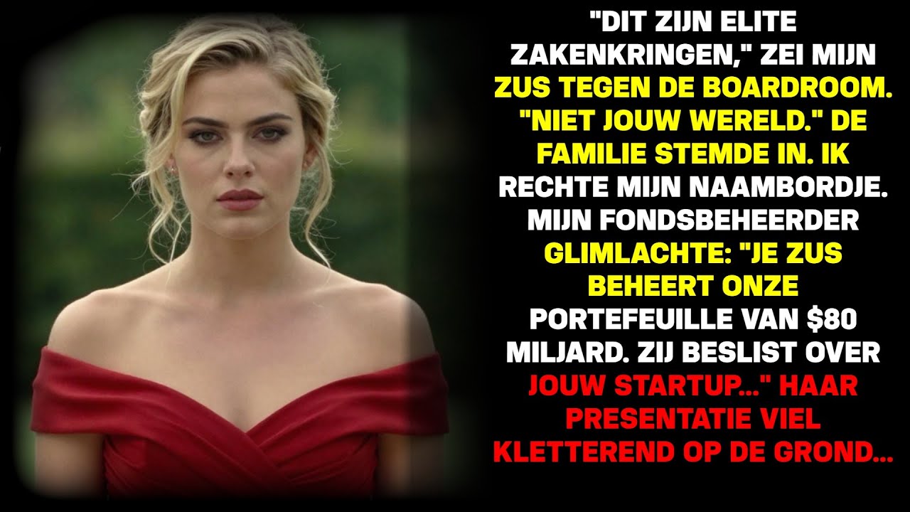 Zus zei 'Dit niveau haal je nooit' - Tijdens haar pitch voor mijn fonds