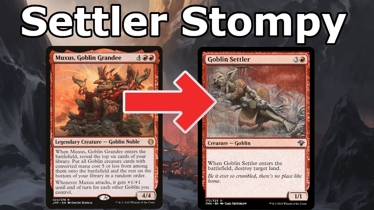 LET'S SETTLE THIS!  Turbo Muxus Goblin Stompy (Goblin Settler- Legacy MTG)