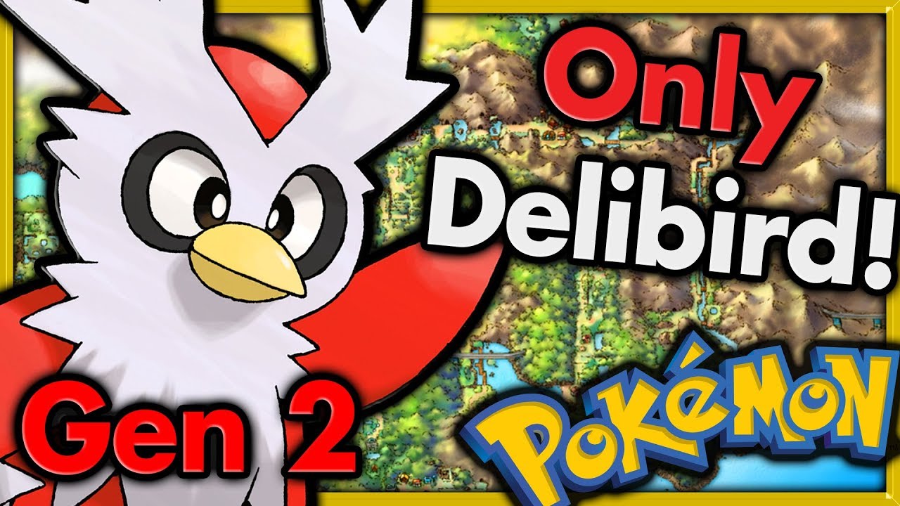 Can I Beat Pokemon Gold with ONLY DELIBIRD? 🔴 Pokemon Challenges ► NO ITEMS IN BATTLE