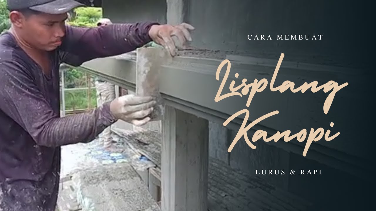 Cara Membuat Profil Lisplang / Kanopi Teras Rumah Lurus dan Rapi