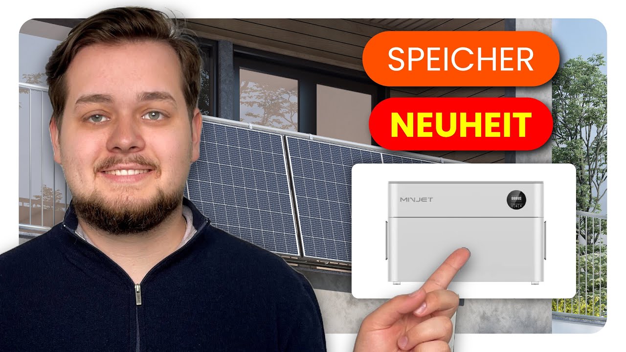 NEUHEIT: Balkonkraftwerk Speicher mit Smart Meter 🔋 Minjet 2.016 Wh Batteriespeicher