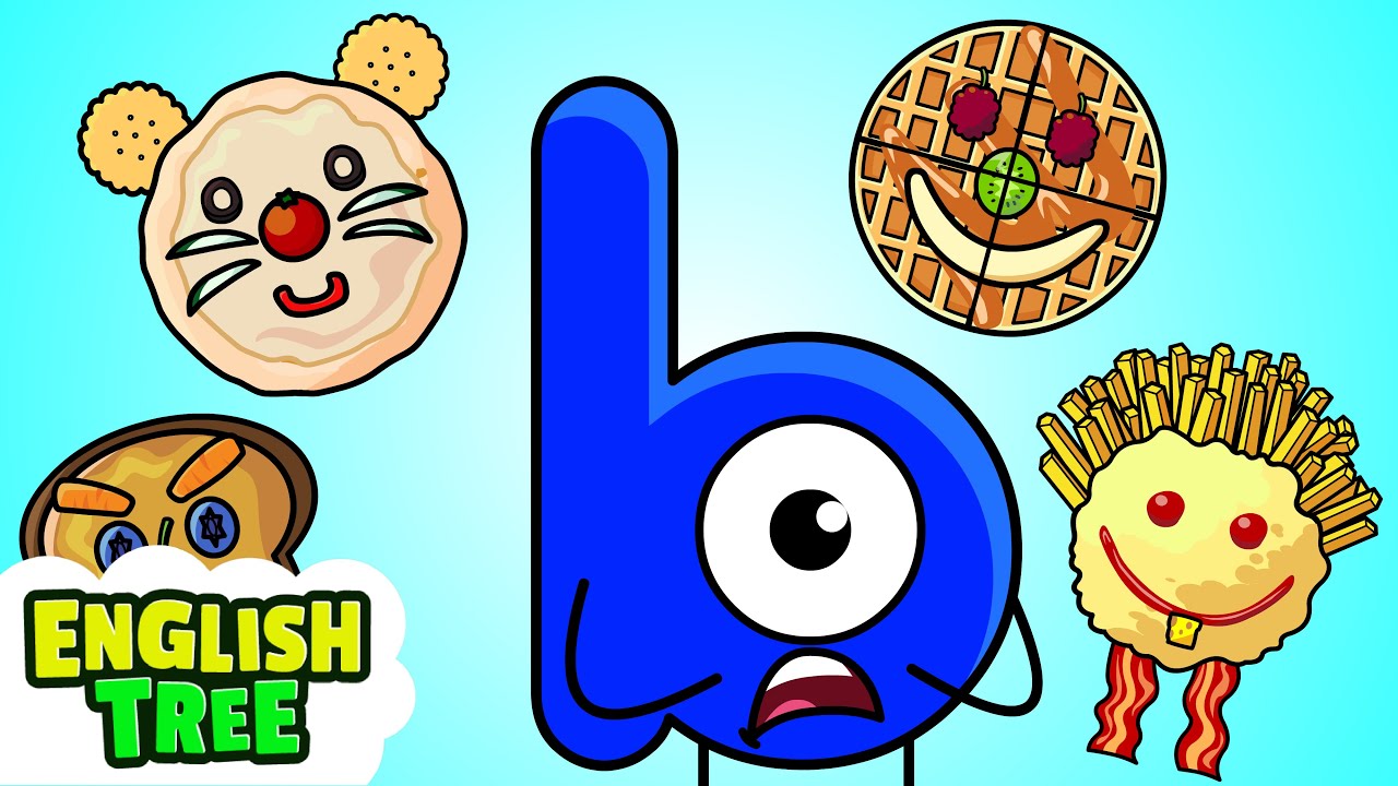 Funny Food Faces + More Alphabet Songs for Kids | English Tree