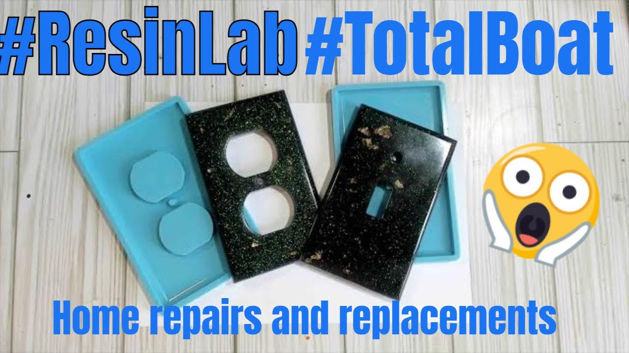In The Resin Lab Today Electric Outlet and Light Switch Cover Home repairs DIY ( #TOTALBOAT )