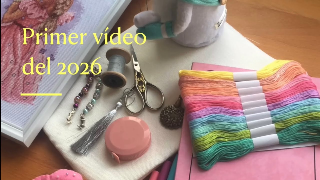 Flosstube 220 #avances primer video #2026 #hobby #puntodecruz #crosstitch 
