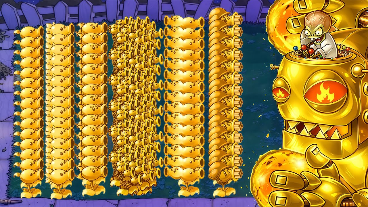 All Pea PvZ Vs All Zombies PvZ Vs Giga Gargantuar Vs Dr Zomboss Plants Vs Zombies Battlez